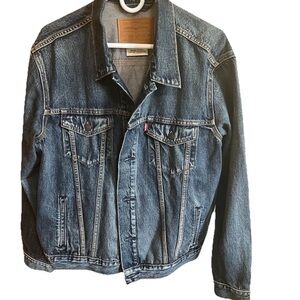 Levi’s Premium 72334-0573 Big E Trucker Jacket L Oversized Fade EUC 25x28